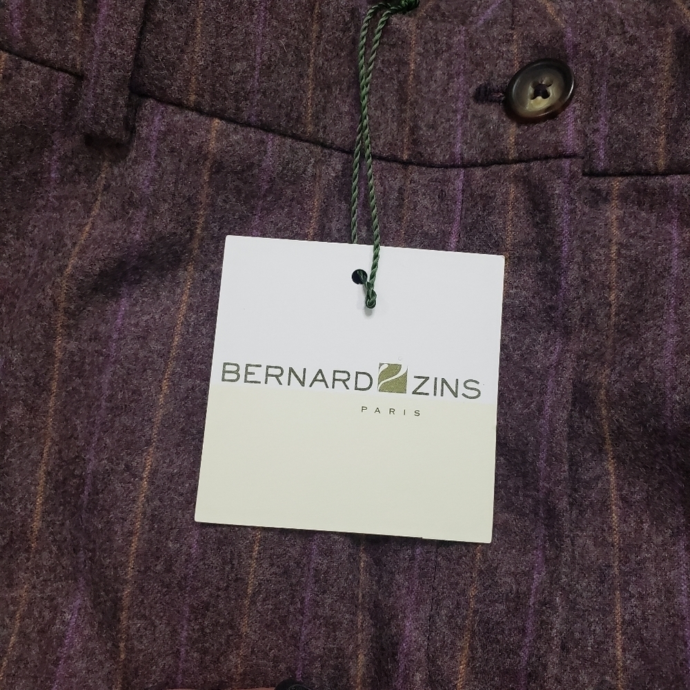 Bernard Zins Paris NWT Joyeux wool cashmere wide leg pant size 10 - Picture 9 of 12